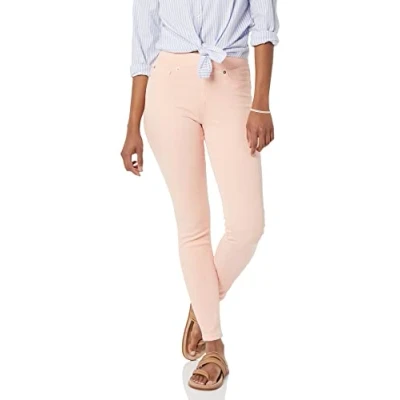 Abbildung von Amazon Essentials Damen Pull On Stretch Jeggings mit mittelhohem Bund (in Übergrößen erhältlich), Korallenrosa, 42