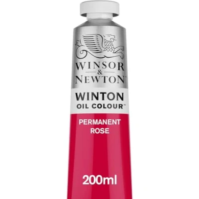 Abbildung von Winsor &amp; Newton 1437502 Winton, feine hochwertige Ölfarbe 200ml Tube mit gleichmäßiger Konsistenz, Lichtbeständig, hohe Deckkraft, Reich an Farbpigmenten Permanent Rosa