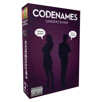 Abbildung von CGE Czech Games Edition Codenames Undercover Partyspiel mit neuen Wörtern Spiele Klassiker als Erwachsenen Version Deutsch 2 8 Spieler Ab 16 Jahren