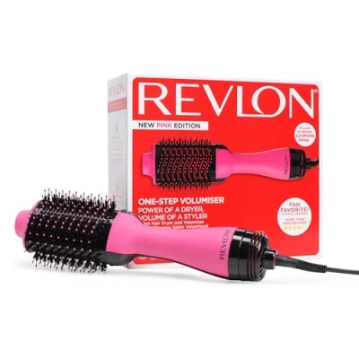 Abbildung von Revlon Salon One Step Haartrockner und Volumiser Neue Pink Edition (One Step, IONEN KERAMIKTECHNOLOGIE, mittlere bis lange Haare) RVDR5222PE
