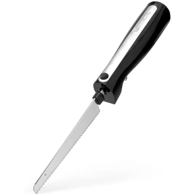 Abbildung von Clatronic® elektrisches Messer für präzises Schneiden aller Lebensmittel inkl. Gefriergut Elektromesser mit Geräusch &amp; vibrationsarmen Lauf Küchenmesser Aufbewahrungsbox 120W EM 3702