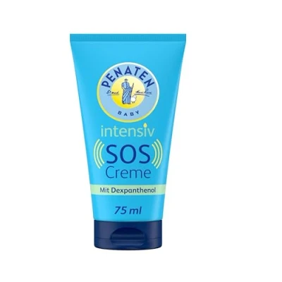 Abbildung von Penaten Kleine Helfer SOS Creme beruhigende Baby Feuchtigkeitscreme ohne Parfum mit Dex Panthenol für empfindliche Babyhaut,75ml