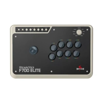 Abbildung von MAYFLASH Arcade Stick F700 Elite mit Sanwa Tasten und Joystick für PS5, PS4, Switch, Windows, Apple, Android mehr. Fighting unterstützt kabelloses Bluetooth, 2,4 G kabelgebundene