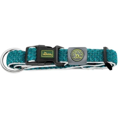 Abbildung von HUNTER HILO VARIO PLUS Halsung für Hunde, 3D Mesh Material, reflektierend, luftdurchlässig, leicht, Zugentlastung, L XL, türkis