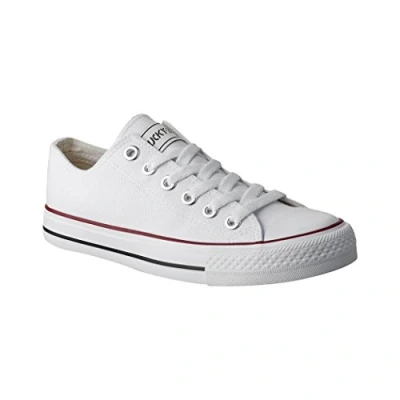 Abbildung von Elara Unisex Sneaker Textil Turnschuh Low top Chunkyrayan 089 A Weiss 36