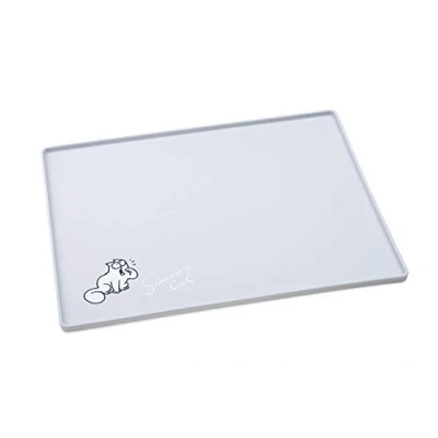 Abbildung von Simon&#039;s 522106 Cat Napfunterlage L: 40 cm B: 30 H: 1 hellgrau