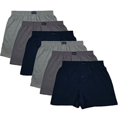 Abbildung von 6 Boxershort Herren Mit Knopf und Eingriff, Artikel: SET03, Groesse: L