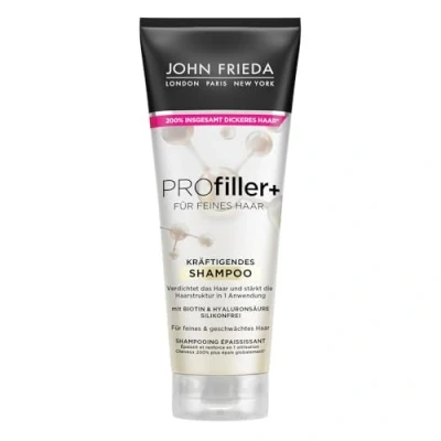 Abbildung von John Frieda Profiller+ Shampoo Inhalt: 250 ml Haartyp: fein, geschwächt Stärkt die Haarstruktur in einer Anwendung Silikonfrei