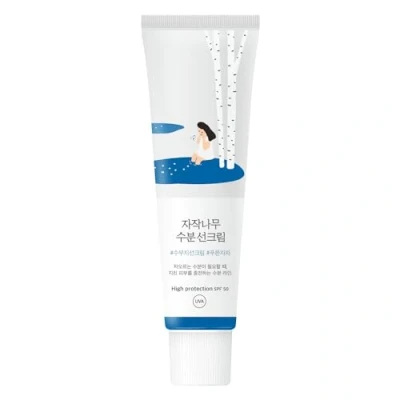 Abbildung von ROUND LAB feuchtigkeitsspendender Sonnenschutz mit Birkensaft (LSF50, 1,69 fl.oz) Ein Sonnenschutz, kein Weißstich, starker UV Schutz, meeresfreundlich und riffsicher