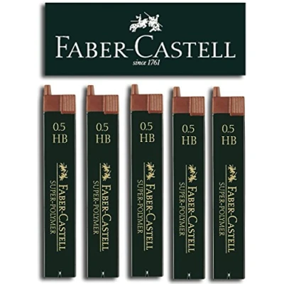 Abbildung von Faber Castell SUPER POLYMER Feinminen (5 Dosen, 0,5 HB) 120x00/00xx