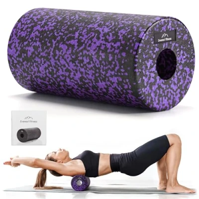 Abbildung von EVERST Fitness Faszienrolle 30cm mittelhart Rolle Wirbelsäule Pilates Massagerolle Rücken Rückenrolle Massage Foam Roller