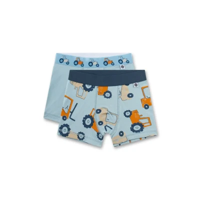 Abbildung von Sanetta Doppelpack Traktor Panties für Kinder, Größe: 116, Light blue