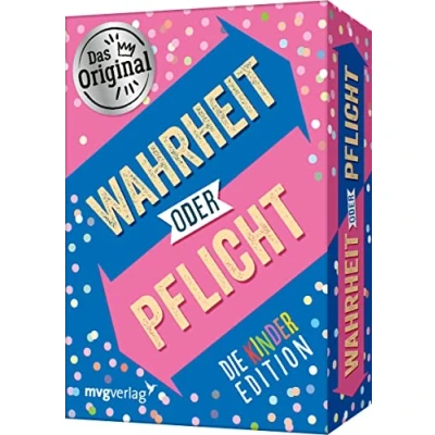 Abbildung von Wahrheit oder Pflicht Die Kinderedition: Das Original. Der Klassiker unter den Partyspielen, perfekte Geschenk für Geburtstag, Weihnachten und Schulanfang. Ab 10 Jahren