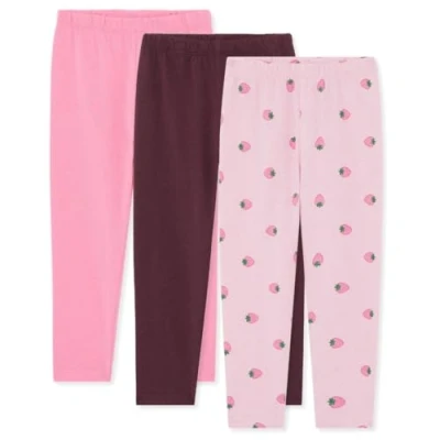 Abbildung von Bramble &amp; Bear Unisex Baby (3er pack) Weiche Für Und Kleinkinder Leggings, Verschiedenes Rosa, 18 24 Monate EU