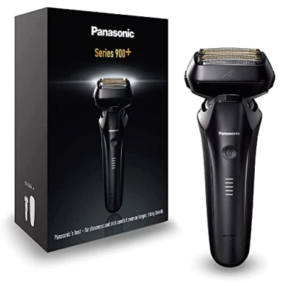 Abbildung von Panasonic ES LS6A K803 Nass und Trockenrasierer mit 6 Klingen für Männer, kabelloser Premium Rasierer, reaktionsschneller Bartsensor, aus japanischem Stahl, Multi Flex 22D Kopf, Mattschwarz