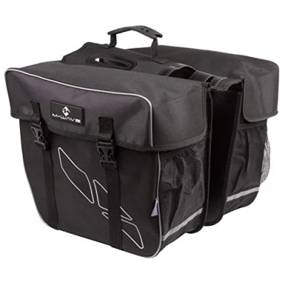 Abbildung von M Wave Amsterdam Double Gepäckträgertasche, schwarz, 44 x 40 5 cm