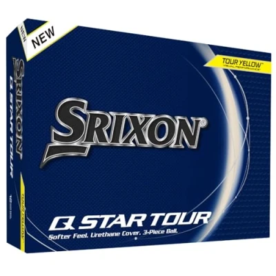 Abbildung von Srixon, New Q Star Tour 5 2024 Dutzend Golfbälle weiches Gefühl, Spin, Leistung und Kraft 4 Schachteln à 3 Stück Premium Golfzubehör Golfgeschenke