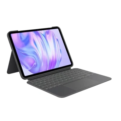 Abbildung von Logitech Combo Touch iPad Pro 11 Zoll (M4) (2024) Tastatur Case Abnehmbare mit Hintergrundbeleuchtung und Halterung, Komfortables Tippen, Multi Use Modus, Deutsches QWERTZ Graphit