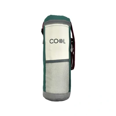 Abbildung von Kühltasche für Flaschen, Flaschenkühltasche bis 1,5 l, 12x32 cm, Farbe türkis, Kühlbox, Kühlbeutel mit verstellbarem Schulterriemen kleine Drinks, Kühlbox Outdoor, Reisen