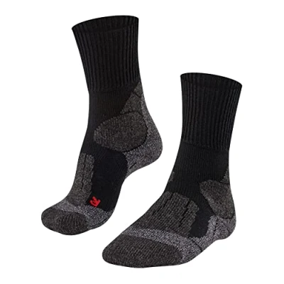 Abbildung von FALKE Herren Wandersocken TK1 Adventure M SO Wolle antiblasen dick 1 Paar, Schwarz (Black Mix 3010), 39 41