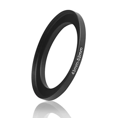 Abbildung von Ares Foto® Step Up Filteradapter Adapter Ring. CNC gefrästes Aluminium. Kompatibel mit Objektiven Aller Hersteller: Canon Sony Nikon Fujifilm Olympus Pentax Leica Tamron Sigma (43mm 52mm)