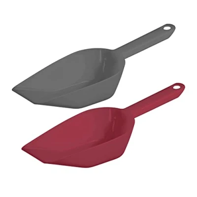 Abbildung von Westmark Back /Abwiege /Abfüllschaufel Set, 2tlg., Füllvolumen: je ca. 450 ml, Kunststoff, Halvar, Anthrazit/Rot, 90952270