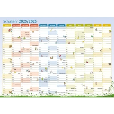 Abbildung von Der Schuljahres Wandkalender 2025/2026, A1: Für Klassenzimmer, Lehrerzimmer &amp; Co.