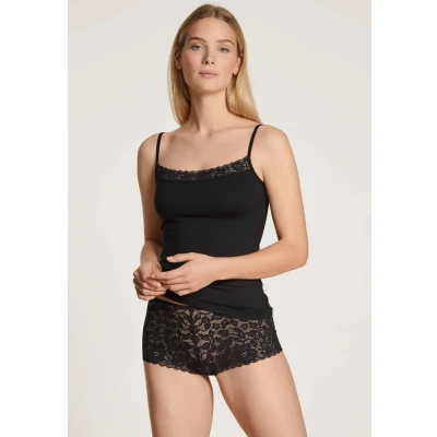 Abbildung von Calida Natural Comfort Unterhemd/shirt, Damen, Größe: 36/38, Black