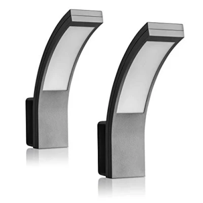 Abbildung von SEBSON LED Aussenleuchte 2er Set Wandleuchte anthrazit 15W 1100lm, kaltweiß 5800K, IP65 Wandlampe für Außen, 250x176x65mm
