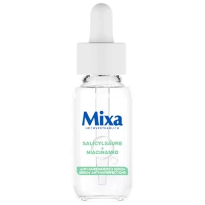 Abbildung von Mixa Anti Unreinheiten Serum, für zu Akne neigende und sensible Haut, Mit Salicylsäure, Squalan Niacinamid, Geeignet Gesicht &amp; Hals, Hypoallergen, 30 ml
