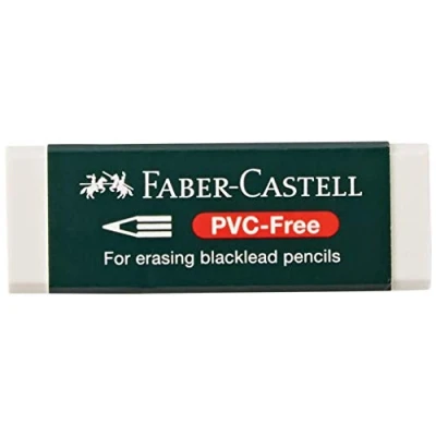 Abbildung von FABER CASTELL Radierer Gummi PVC FREE 188121 weiss