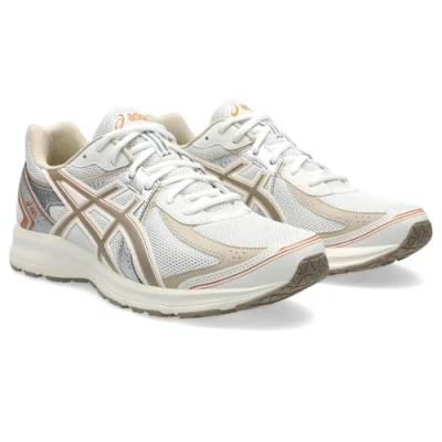 Abbildung von Asics Sportstyle JOG 100S Unisex Sneaker low, Größe: 46.5, White/greige Lederimitat/textil
