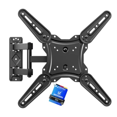 Abbildung von GRIFEMA GB1010 TV Wandhalterung Schwenkbare Neigbare Halterung für 2665 Zoll Flach &amp; Curved Fernseher bis zu 35 kg, Max. VESA 400x400mm, Robuste Fernsehhalterung, Einfach Montieren