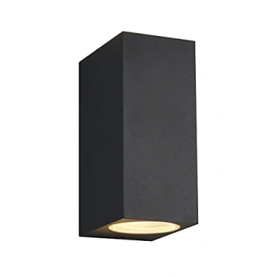 Abbildung von Trio Leuchten Außen Wandleuchte Roya 214260142, Aluminium Druckguss Anthrazit, exkl. 1x GU10, Bewegungssensor