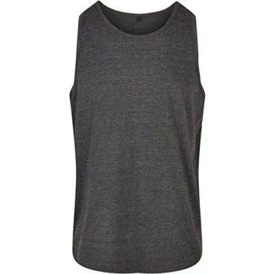 Abbildung von Build Your Brand Herren BB011 Basic Tank T Shirt, Charcoal, 3XL