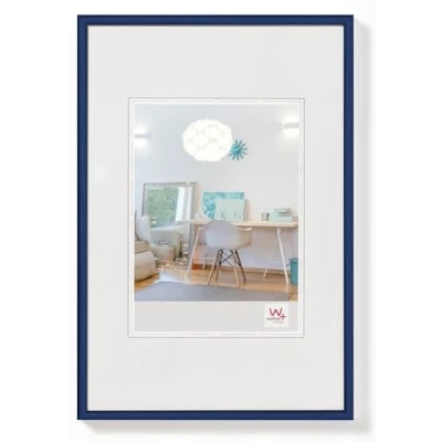 Abbildung von walther design Bilderrahmen blau 30 x 40 cm New Lifestyle Kunststoffrahmen KV040L