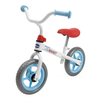 Abbildung von Chicco Balance Bike Bright Rocket, pedalfreies Kinderfahrrad, leichtes Bike, mit verstellbarem Lenker und Sitz, max 25 kg, weiß, 2 5 Jahre, Geschenkidee