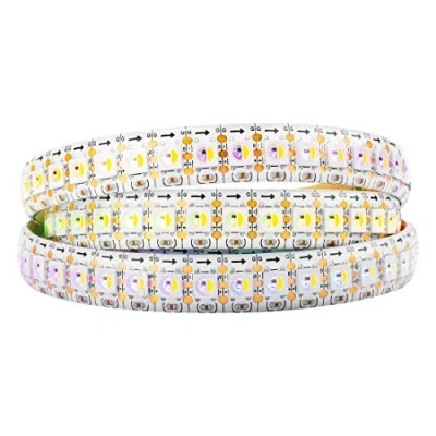 Abbildung von BTF LIGHTING RGBW RGBWW Warmes Weiß SK6812 (ähnlich WS2812B) 1m 144LEDs/Pixels/m Individuell adressierbar Flexibel 4 farbe in 1 LED Traumfarbe Streifen Wasserdicht IP65 DC5V