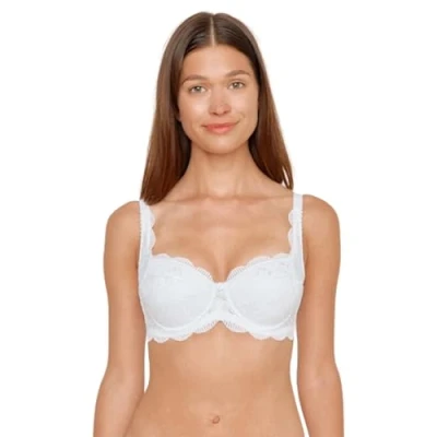 Abbildung von Susa Damen Wiesn Zauber 8033 Balconette Dirndl BH, weiß, 80E