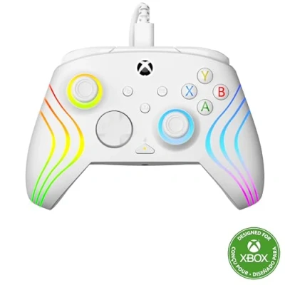 Abbildung von Turtle Beach Afterglow Wave Controller Weiß Wired RGB Gaming Lizenziert für Xbox Series X oder S, One und Windows