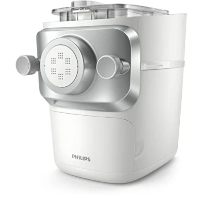 Abbildung von Philips Nudelmaschine Serie 7000 ProExtrude Technologie, Vollautomatisch, Perfekte Mischtechnologie, 6 Formscheiben, Weiß (HR2660/00)