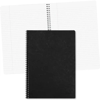 Abbildung von Clairefontaine 781451C Spiralbuch (DIN A4, 21 x 29,7 cm, Age Bag liniert mit Rand, 50 Blatt) 1 Stück schwarz