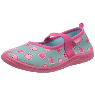 Abbildung von Playshoes Unisex Kinder Hausschuhe, Eulen, 32/33 EU
