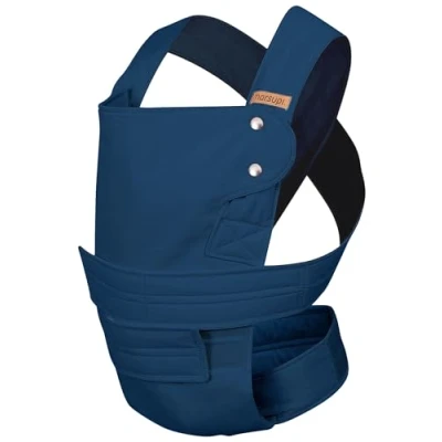 Abbildung von marsupi Babytrage Neugeborene von der Geburt bis zu 15 kg Baby Erstaustattung Klett Verschluss Leicht und Kompakt