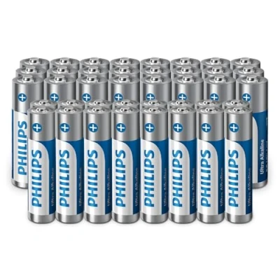 Abbildung von Philips Ultra Alkali AA /AAA Batterien in der Kombipackung Vielseitigkeit für alle Geräte, 40 Stück