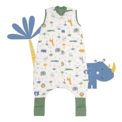 Abbildung von schlummersack Schlafsack mit Füßen Sommer 1 Tog 100 cm dünn Dschungel Kinder Beinen und verlängerten Bündchen für eine Körpergröße 110cm