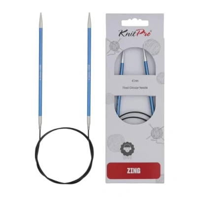 Abbildung von KnitPro K47099 Rundstricknadel, Metal, Blau, 60cm / 4mm