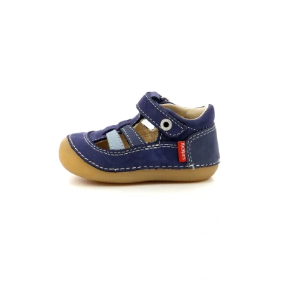 Abbildung von Kickers Sushy Riemensandalette für Kinder, Größe: 23, Bleu Schuhe