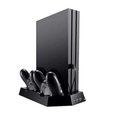 Abbildung von OSTENT Dual Controller Ladegerät Lüfter USB Hub Vertikale Ständer für Sony PS4 / Slim/Pro Konsole