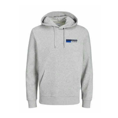 Abbildung von Jack &amp; Jones LOGO Kapuzenpullover, Herren, Größe: XS, White melange